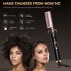 Hair Curlers Straighteners Hot Comb Straightener for Wig Professional Hair Straightening Brush Electric Hair Heating Brush 2 In 1 Hair Straightener CurlerL231222