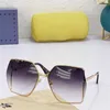 Sunglasses G family large frame face small sunglasses female star ins net red same type anti ultraviolet male GG0817 EUU9