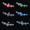 Stud Earrings Stainless Steel Ball Straight Rod Ear Bone Copper Grasping Opal Wavy Cartilage Body Piercing Jewelry