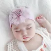 Accessori per capelli nati Cotton Flower Protector Headband Summer Girl Girl Princess Scarf Baby Shoot Props Regalo di compleanno