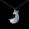 Pendant Necklaces Cartoon Animal Fashion Embracing Big Bad Wolf Necklace Creative Ins Style Design Sense Couple Accessories Gifts