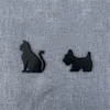 Black 6/10/12 pollici auto adesile per auto personalizzata carina pet gatto cane pipistrello cartoon ariete animazione in metallo auto adesivo per corpo coda etichetta coda coda
