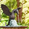 Gardendecoraties Dragon-modellering Fountain Nozzle Pond Sprinkler Hoofd vervangende Outdoor Dragon Water Center Zwembad Decor Decor