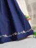 Vestidos de menina Criança meninas de manga curta Flores de manga curta Vestido de princesa de algodão bordado para festas Crianças de verão