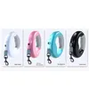 犬の襟abhu leash led led light pet light pet lightatic retractable ring luminous suppliesアクセサリー