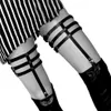 Belts Sexy Studded Metal Garters Rivet Punk Goth Harajuku Style Handmade Garter Belt Leg Ring For Women Gift One Adjust Able 295g