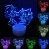 Sonic Action Figure 3D Table LAMP LED تغيير أنيمي القنفذ سونيك مايل