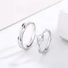 Wedding Rings S925 Sterling Silver Couple Ring A Pair of Men's and Women's Matching Rings Simple and Versatile Plain Ring Student Handicrafts 231222