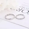 Wedding Rings S925 Sterling Silver Ring Couple Pair Ring Men's and Women's Wedding Plain Ring Japanese Light Luxury Single Row Fine Diamond 231222