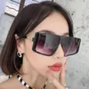 Sunglasses One Piece Chain Leg For Men Women Luxury Vintage Design Male Female Car Driving Gradient Color Sun Glasses Eyewear