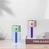 Humidifiers Colourful Cup Usb Portable Air Humidifier Diffuser 300ML Mini Ultrasonic Electric Humidifier Mist Maker Cool Mist Led Lamp