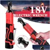 電動工具セット12V/18V衝撃レンチコードレス充電式電気3/8インチ直角ラチェットレンチドライバーH220510ドロップデリブD DHSJV