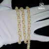 Vendite dirette Gra Vvs Moissanite 10k Solid Gold Bead Catena da tennis 3mm 4mm 5mm Collana Bracciale Uomini e donne Gioielleria raffinata