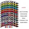 MTB Rim Stickers width 20mm Bike Wheel Set Decal Cycling Protective Film 26 27.5 29 700C Generic Bicycle Accessories Decorative 231221