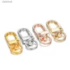 Key Rings 5/10pcs Key Ring Rotating Buckle Keychains Lobster Clasps Hooks For DIY Chains Jewelry Making Supplies Keychain AccessoriesL231222