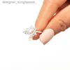 Anneaux de bande Monkton Ring Silver 925 Star Jewelry Fashion Hexagonal Star Silver Rings pour femmes Birtay Gift Platinum Plated Ring Anillol231222