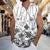 Herren Tanktops Herren Sommer Freizeit Waffen war aus langer Ärmel schwerer Baumwoll -Shirts Männer schlank für lässige Grafik