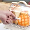 Multi-purpose Clear Cake Bread Pastry Storage Box Dustproof Flip Cover Food Fruits Dessert Container with Draining Tray 231221