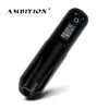 Machine Ambition Portable Wireless Tattoo Pen Hine Lithium Battery voeding Blok 1950 MAH LED Digitale display Tattoo -apparatuur