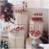 Party Decoration Birthday Supplies For Wedding Round Stand Paper Plinth Display Set Cylinder Dessert Table Drop Delivery Home Garden Otcrp