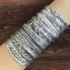 Bangle Lotus Carp Lucky 925 Sterling Silver Bracelet For Women Luxury Wedding Fashion Cuff Jewelry Girl Christmas Gift