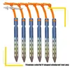 Shelters Tito Titanium Tent Stake 6pcs/lots Colorful V Shaped Windproof Outdoor Camping Tent Nail with Rope Suitable for Soft Ground