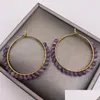 Hoop Huggie -Ohrringe echte Amethyst Hoops Hangle Facettenkristalle Elegant 14k Gold gefülltes handgefülltes Drahtwick