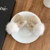 Simpatici filati di lana o capelli clip per capelli clip per capelli dolci pom-pom barrette da coprica