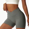 Shorts ativos corante tie / cor sólida ginástica feminina para lady v estilo vil de cintura alta esportes fitness yoga lift bugym roupas