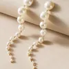 Серьги Simply Pearl Long Drop for Women Party Party Gift Fashion Jewelry Accessories E059