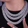 Lifeng Hot Selling 18Mm Breedte Twee Rijen Sier Vergulde VVS Moissanite Hip Hop Sieraden iced Out Diamond Cubaanse ketting