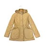 Куртка Burberys, дизайнерская модная женская осенне-зимняя женская нейлоновая куртка средней длины с ромбовидным поясом, хлопковая куртка