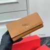 Véritable cuir long portefeuille Designer Credit Card Horser Purse Clutch Luxury Handbags Designer Grands Classic Money Pocket 2561