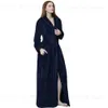 Velles de sommeil pour femmes Bathrobe long des femmes Robe de salle de bain chaude et moelleux avec des chutes de robe de chambre douce de kimono