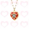 Подвесные ожерелья Boho Love Heart Gath Evil Blue Eye Ожерелье для женщин для женщин Кокер золотой цвет длинные цепи