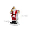 Resin Santa Claus Doll Figurines pour intérieur NAVIDAD NOEL COCOURS Souvenirs Minion Modèle Statue décor de Noël 231222