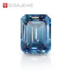 Gigajewe blauwe kleur smaragd gesneden vvs1 moissaniet diamant 1-3ct voor sieraden maken losse edelstenen307v