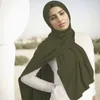 Écharbes 2023 Design de mode 165 60cm Raine musulmane True Sweat Swear Bandon de couleur solide pour femmes