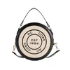 Kleine ronde dames 2023 Nieuwe trendy textuur handtas tassen mode geavanceerde een schouder crossbody tas