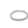 Bracelets de diamante quadrado da cadeia para mulheres de noivado de luxo Jóias de pedras preciosas 18cm260w