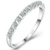 Nya designbandringar bröllopsringar kvinnor 925 Sterling Silver Simulated Diamond Ring Jewelry266L