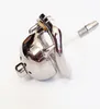 Male Small Chastity Cage Soft Drain Tube Men039s Stainless Steel Locking Belt Device 4 Optional Ergonomic Rings Sexy Toy Doctor5493288