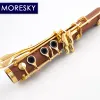 MORESKY-Clarinete professionnel Redwood, melodia, 17 teclas, banhado a prata, cobre, In La MA68