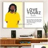 Paintings J Cole Rap Music Singer Poster Art Canvas Painting Love Yourz Definition Hip Hop Prints Rapper Wall Pictures Home Dec26739 Dhjo4