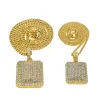 2024 designer alla moda maschile di lusso oro golf di collegamenti cubani a catena hip hop hip hop con full bling bling diamond dog tag a ciondolo ghiacciato