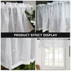 Curtain Rustic Curtains Bedroom Window Sheer Drape Short Home Delicate Polyester Nordic Style Decoration Tulle