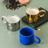 Mokken Prachtige keramische mok met grote oren origineel design koffiekopje voor theekopjes en grappig om drinkware weg te geven