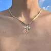 Hänghalsband kors Jesus Crucifixion Halsband för män kvinnor guld silver svart färg rostfritt stål byzaninkedjor korsfix i lager