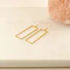 Charms 10Pcs Brass Geometric Rectangle Pendant Hollow Resin Frame For Diy Minimalist Jewelry Necklace Dangle Earrings Making