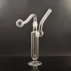 Groothandel 15cm Glasolie Pijpen THCK Heady Water Dab Rig Tobacco Bongpijpen voor roken met 10 mm mannelijke kom met basisstandaard BJ